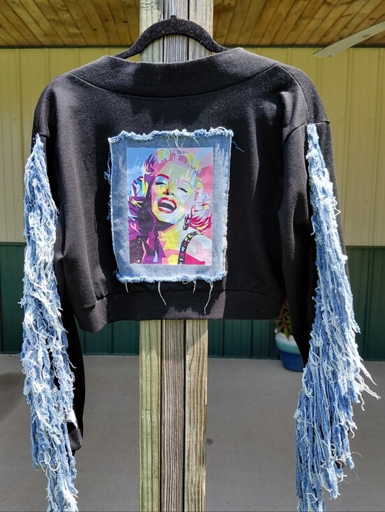 Denim - Marilyn Monroe VIDEO "1" Unique Bnwot's Top